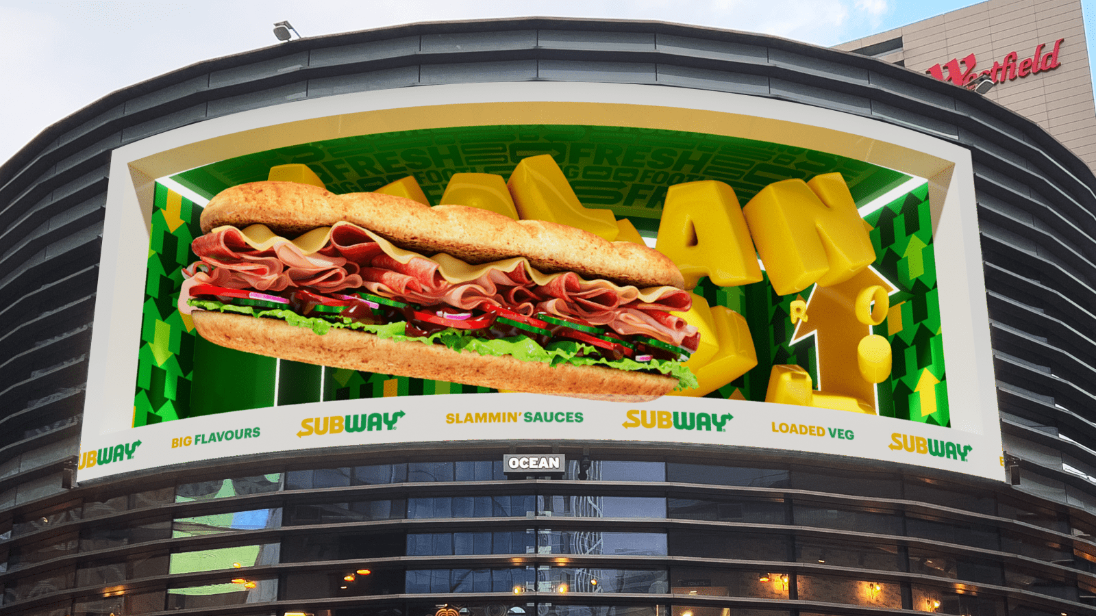 Go Big, Go Subway – The World’s first fully interactive 3D billboard